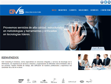 Tablet Screenshot of gvssoluciones.com